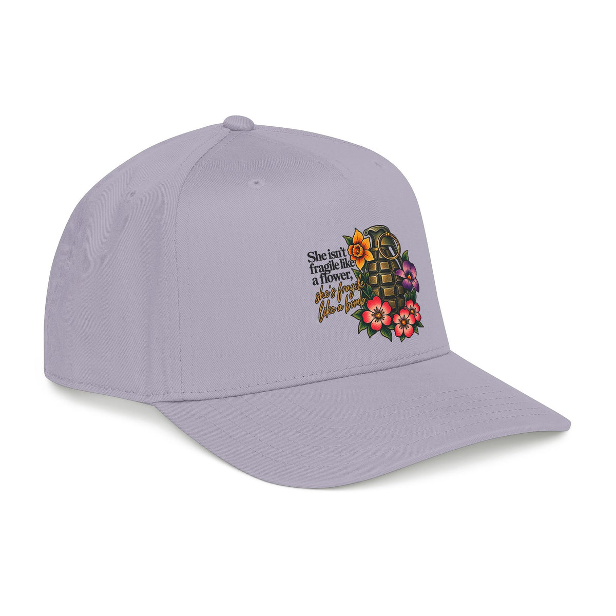 Fragile Like a Bomb - Floral Grenade - OTTO Baseball Hat