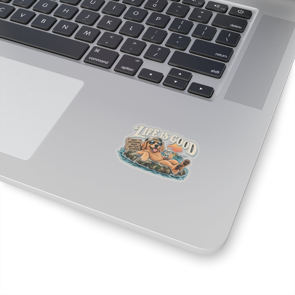 Life is Good Floatin' - Kiss-Cut Sticker