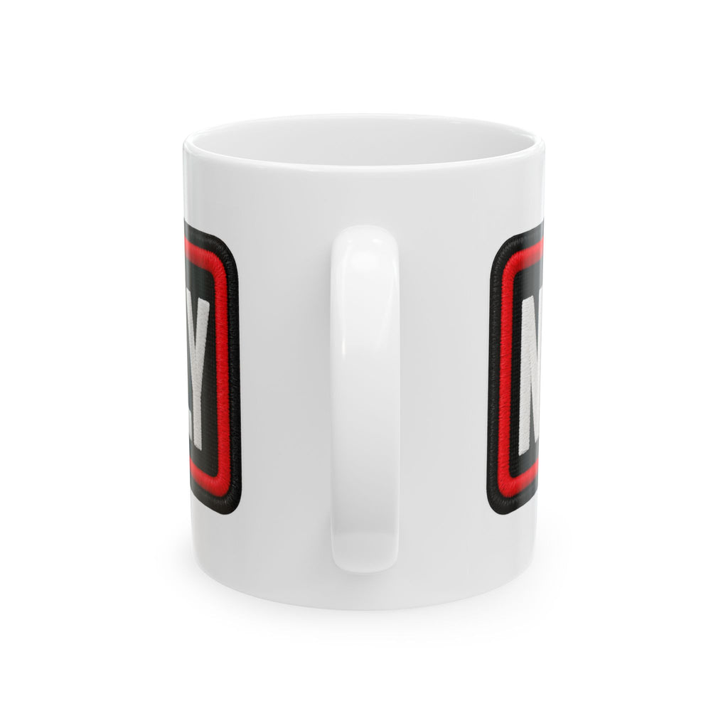 Not Friendly - Service Dog Patch - Ceramic Mug 11oz and 15oz