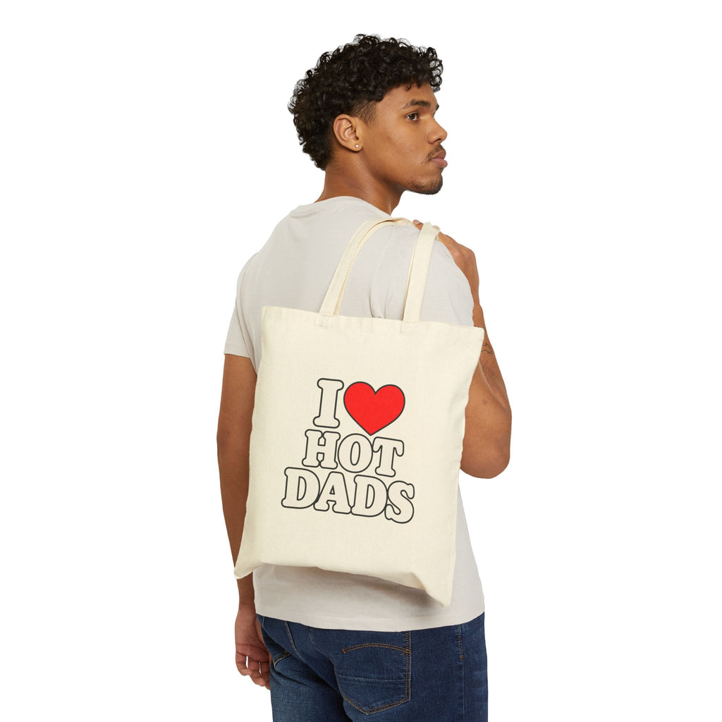 I Love Hot Dads - Canvas Tote