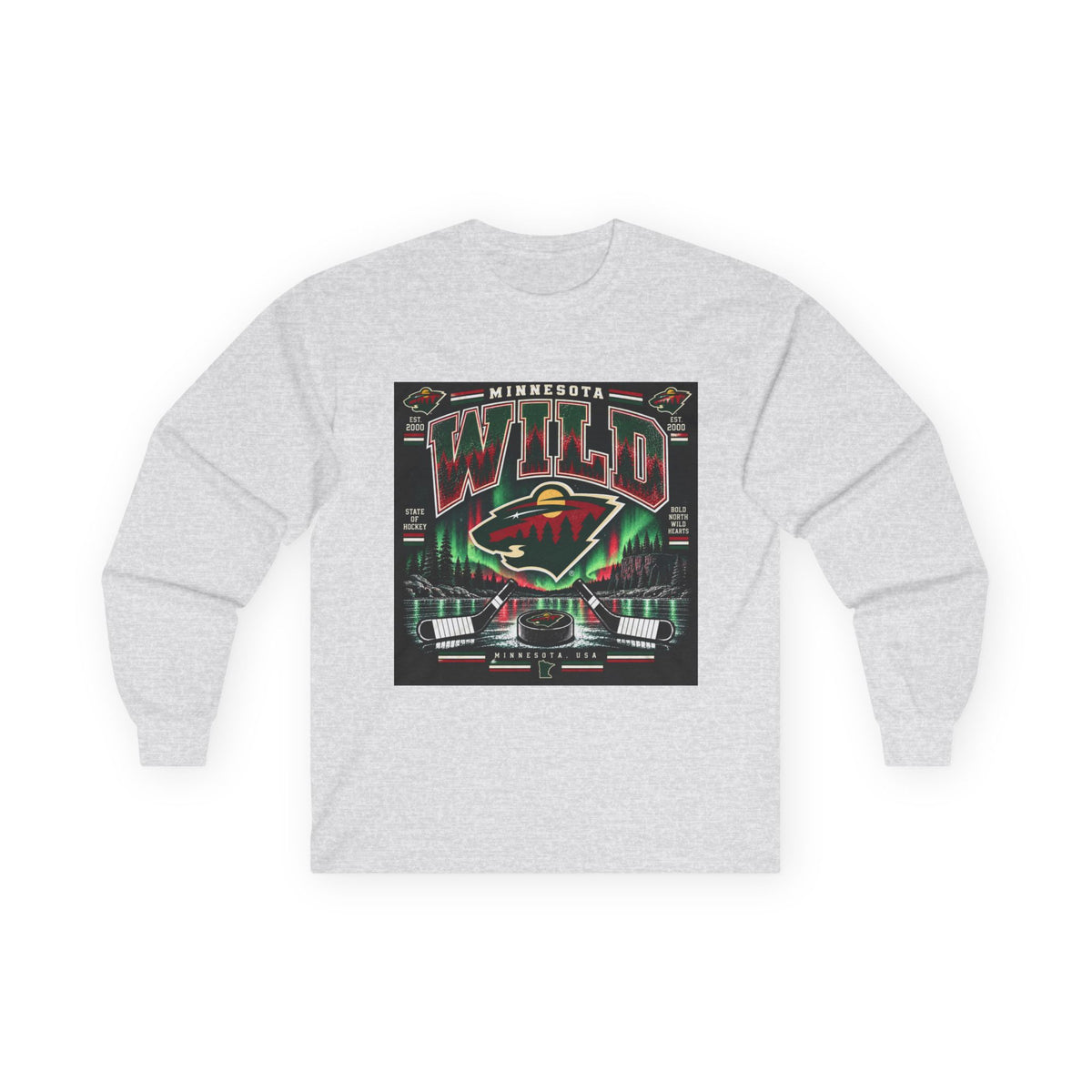 Wild North Hockey Tee - Unisex Ultra Cotton Long Sleeve Tee