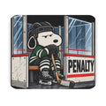 Snoopy Hockey Penalty Box Green - Mouse Pad
