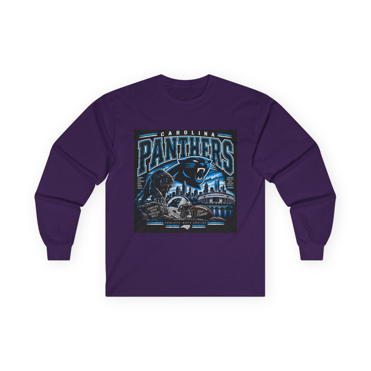 Carolina Panthers Keep Pounding - Unisex Ultra Cotton Long Sleeve Tee