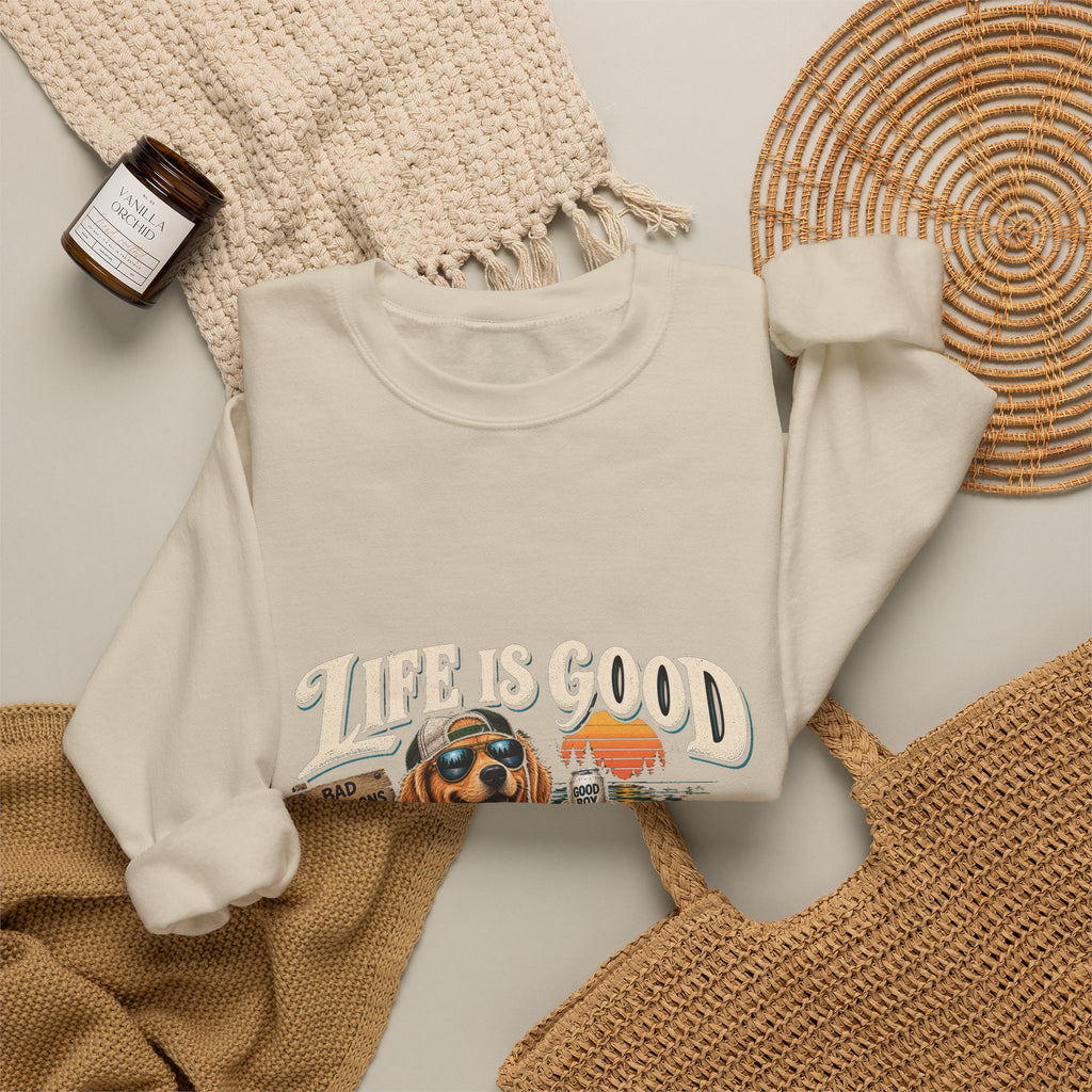 Life is Good Floatin' - Crewneck Sweatshirt