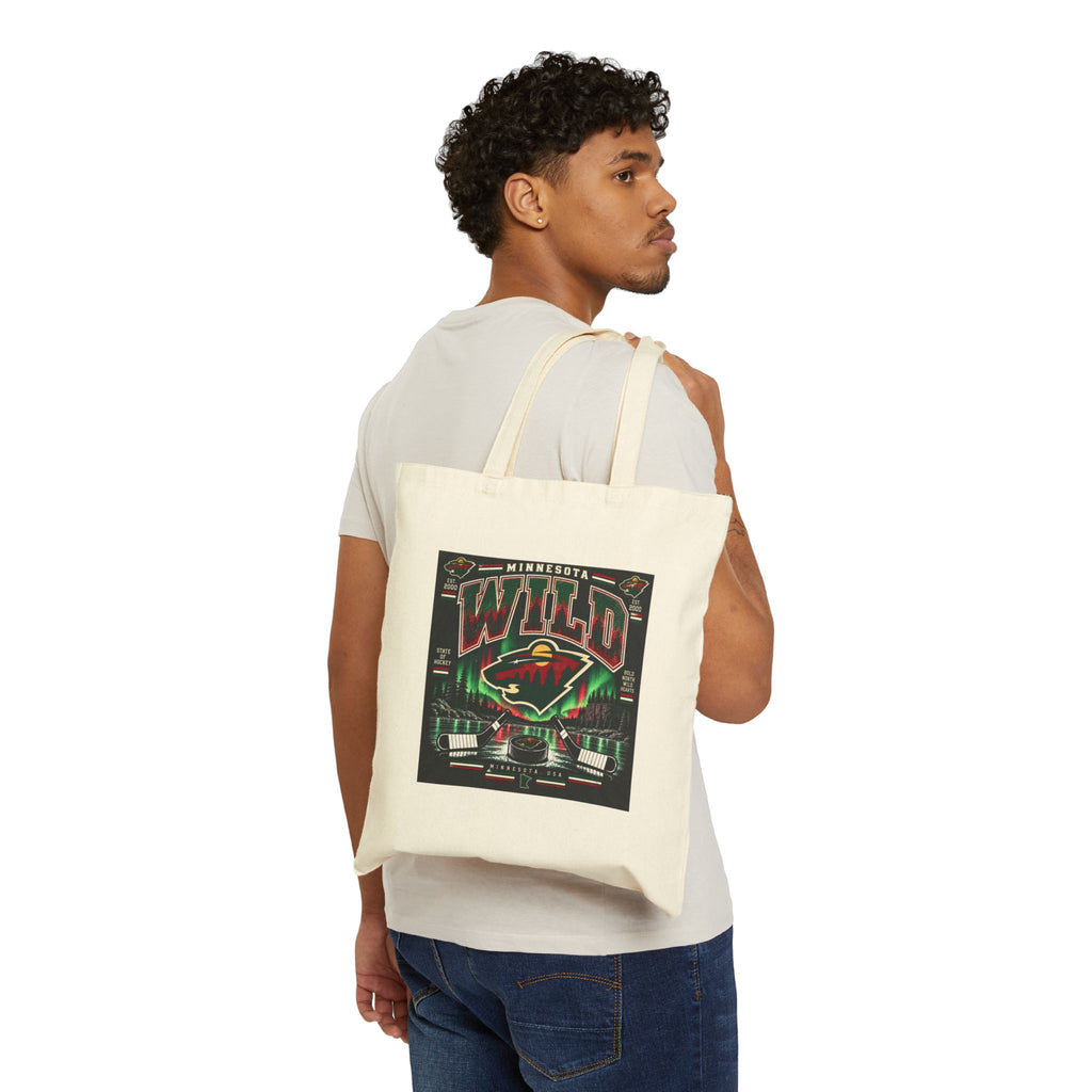 Wild North Hockey Tee - Canvas Tote