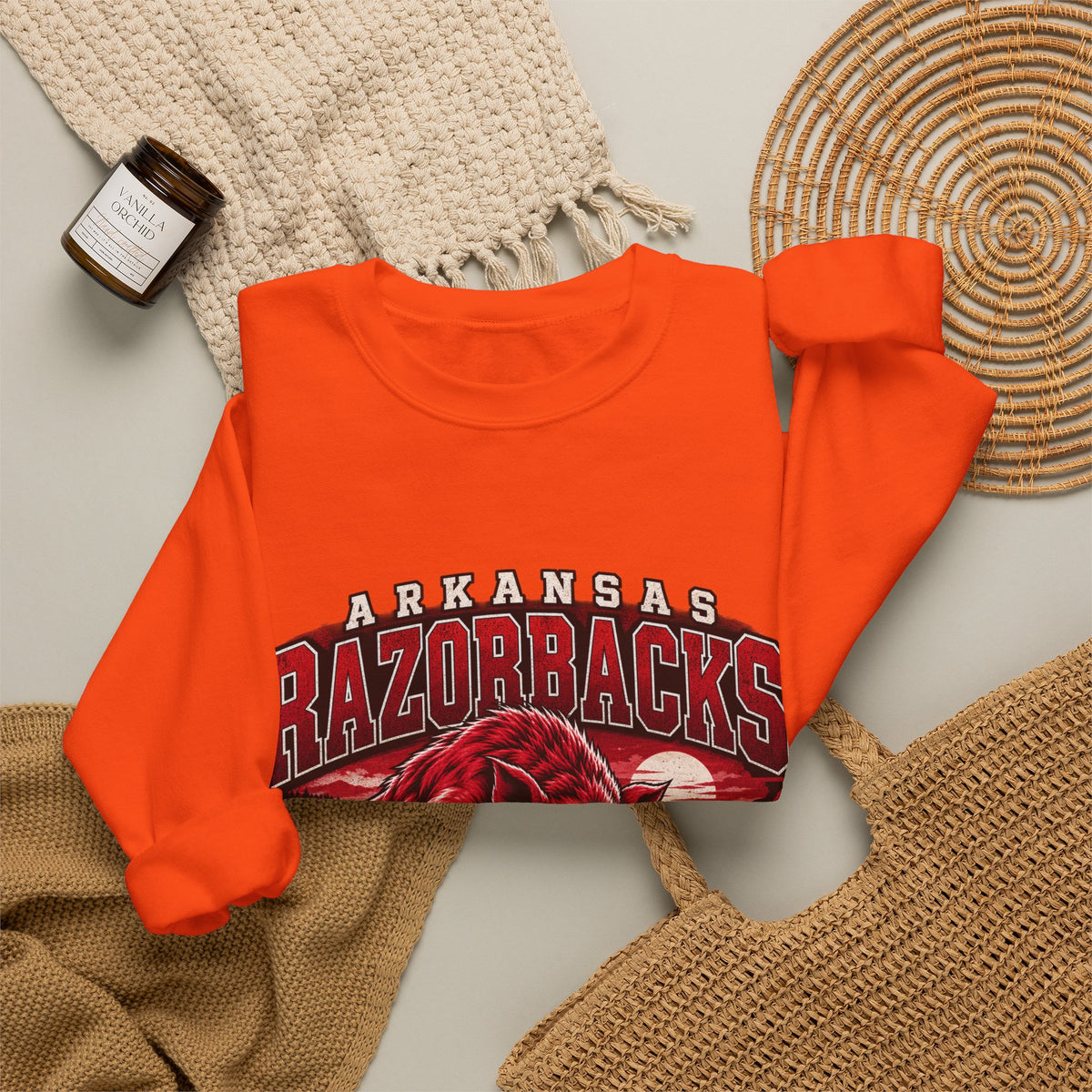 Arkansas Razorbacks State Pride - Crewneck Sweatshirt