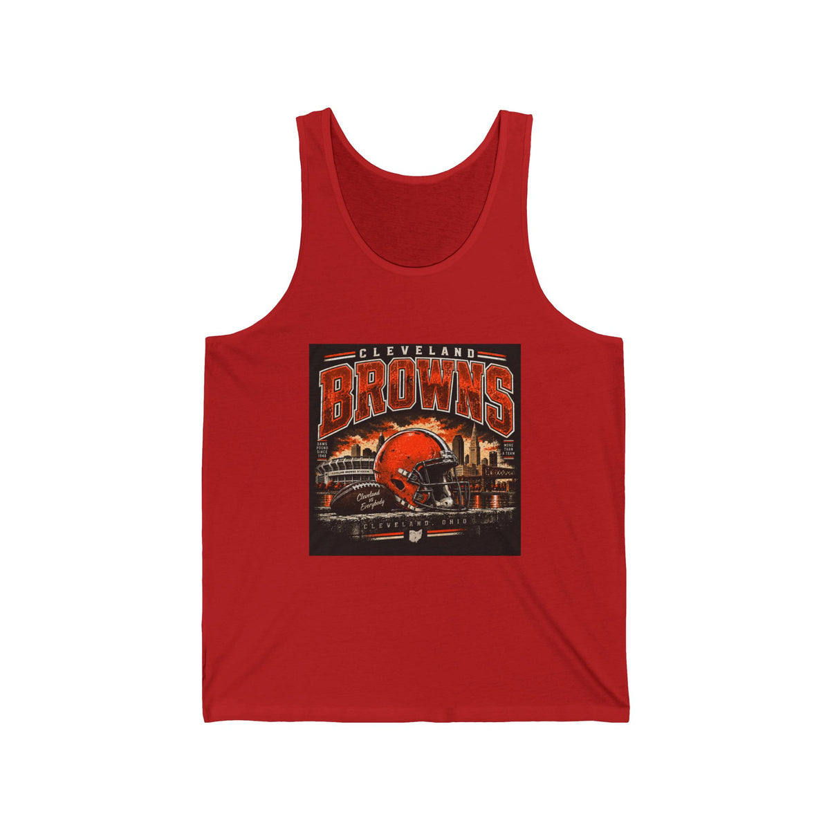 Cleveland Browns Skyline - Athletic Tank