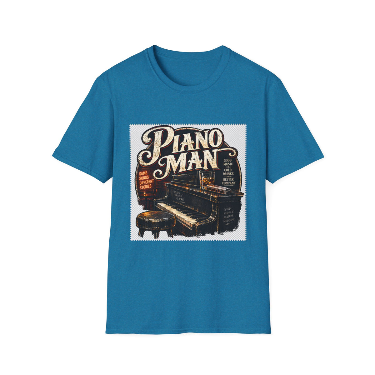 Piano Man Retro Bar - Classic Tee