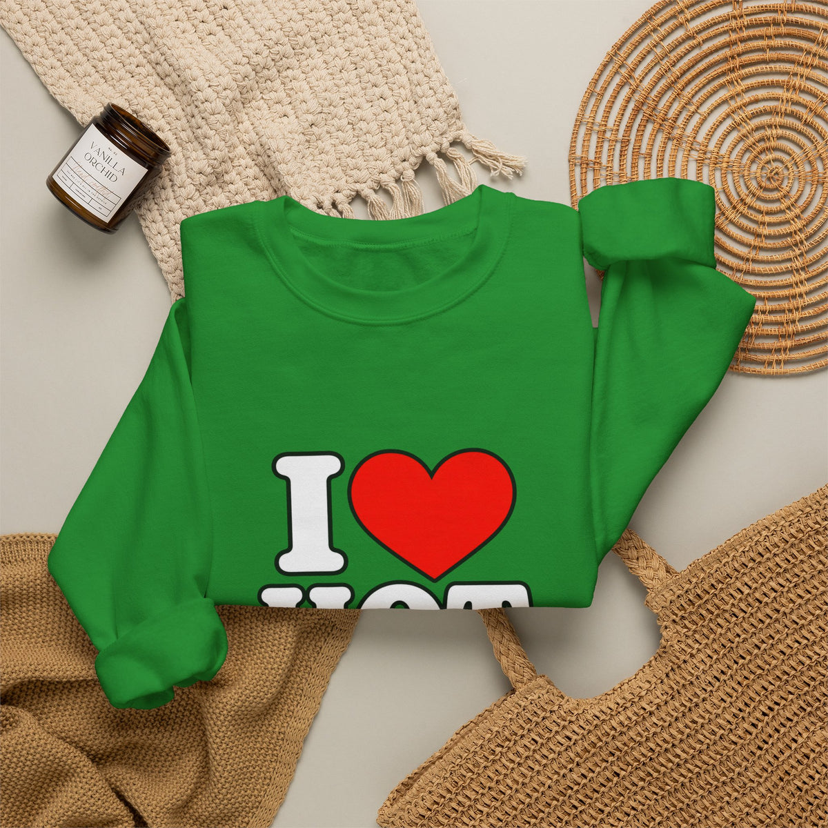 I Love Hot Dads - Crewneck Sweatshirt