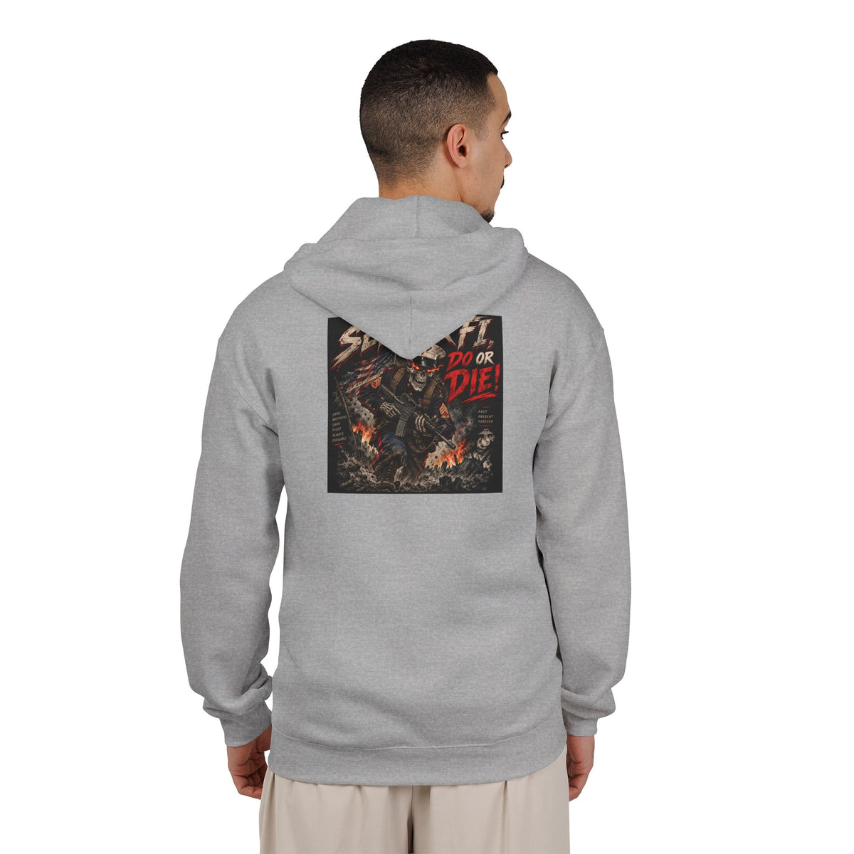 Semper Fi Do or Die - Full-Zip Hooded Sweatshirt