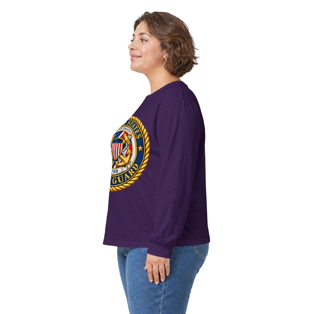 U.S. Coast Guard Emblem - Unisex Ultra Cotton Long Sleeve Tee