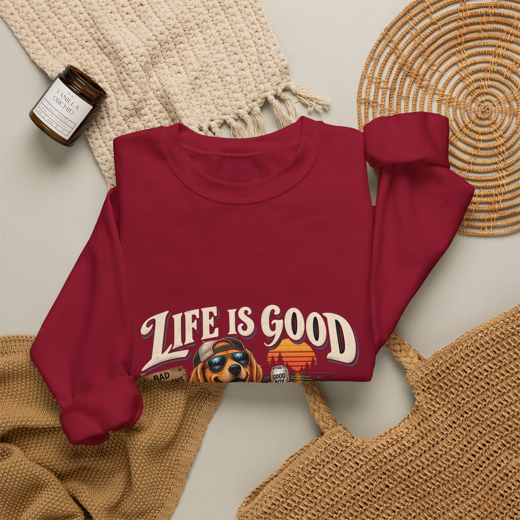 Life is Good Floatin' - Crewneck Sweatshirt