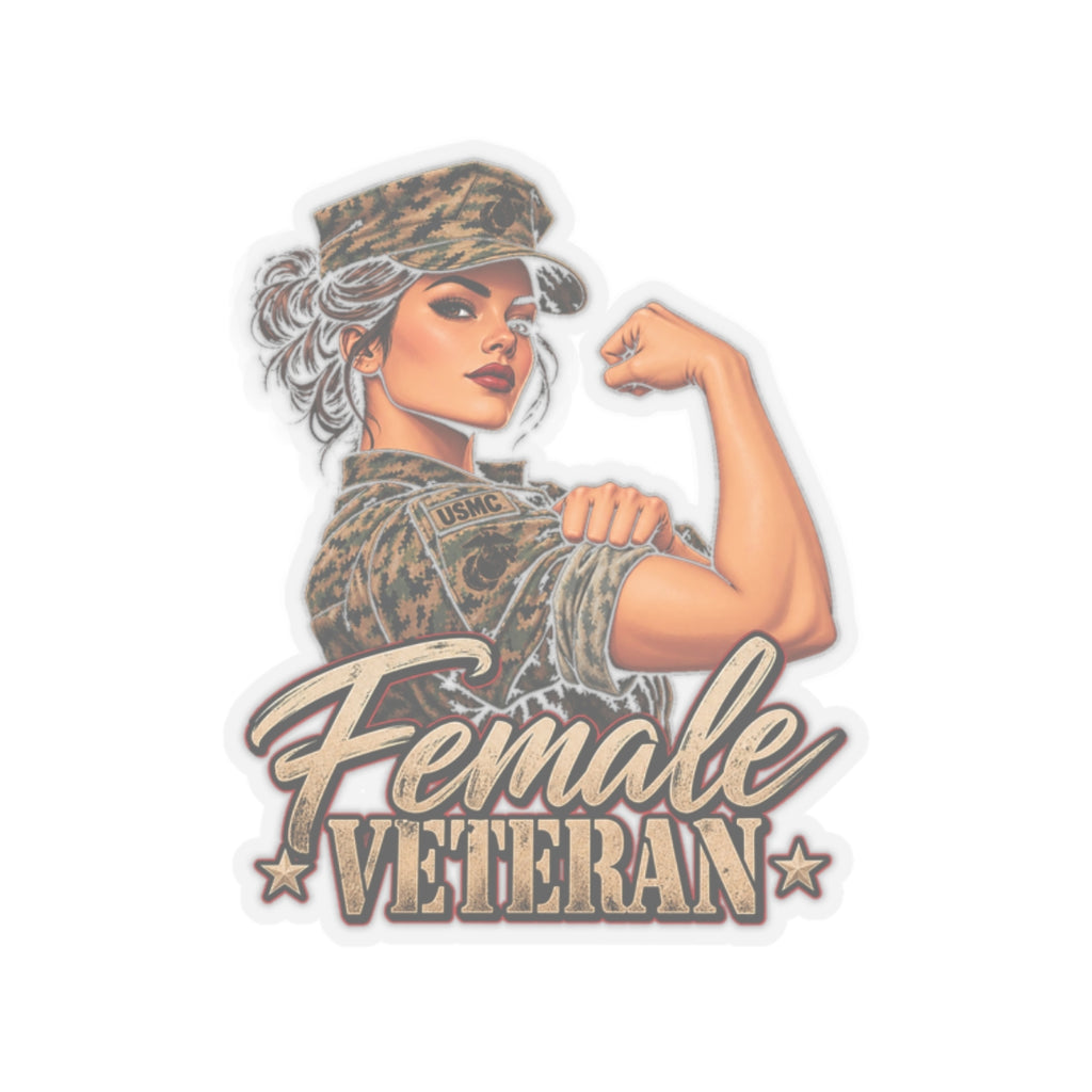 Female Veteran Pride - Kiss-Cut Sticker