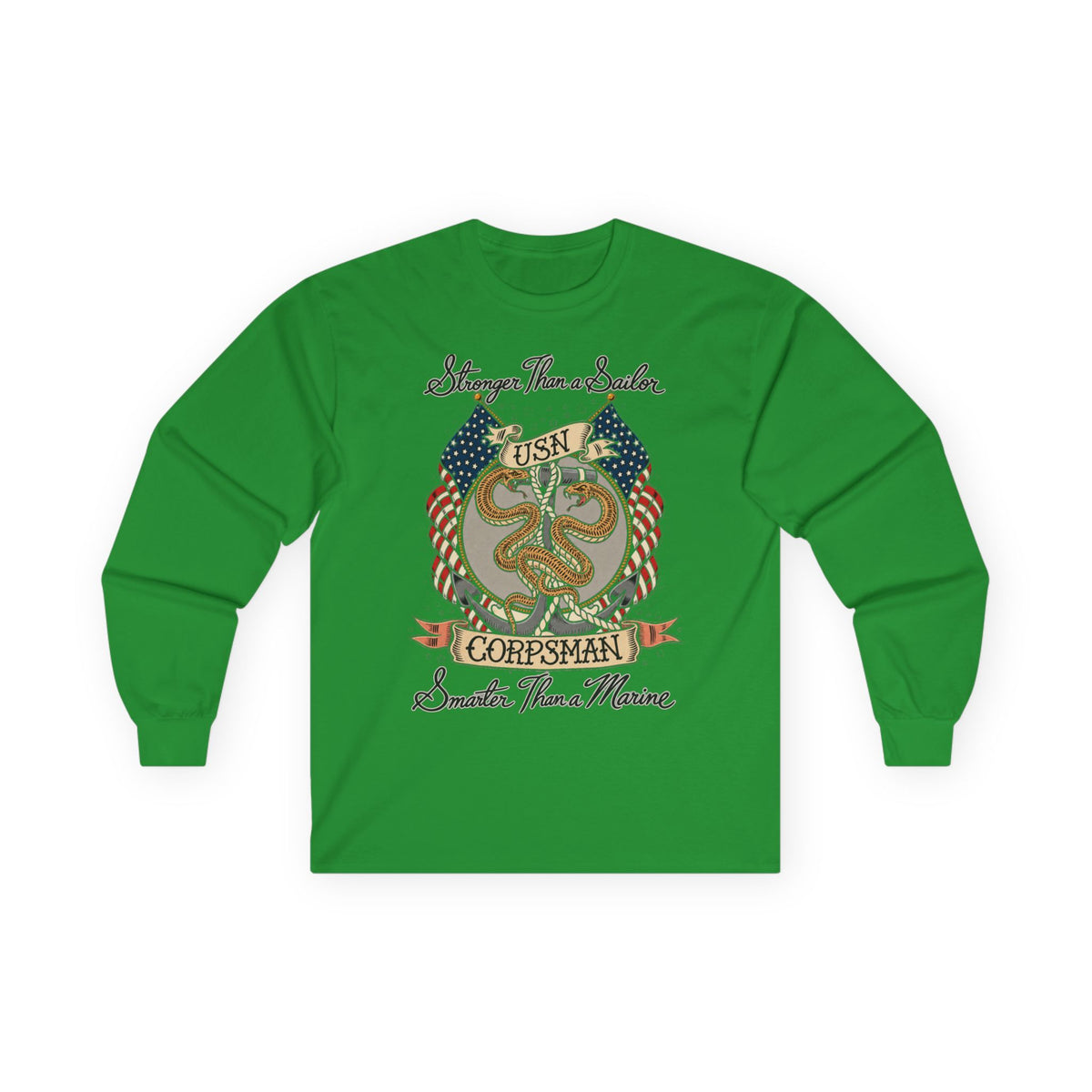 Corpsman Pride Crest - Unisex Ultra Cotton Long Sleeve Tee