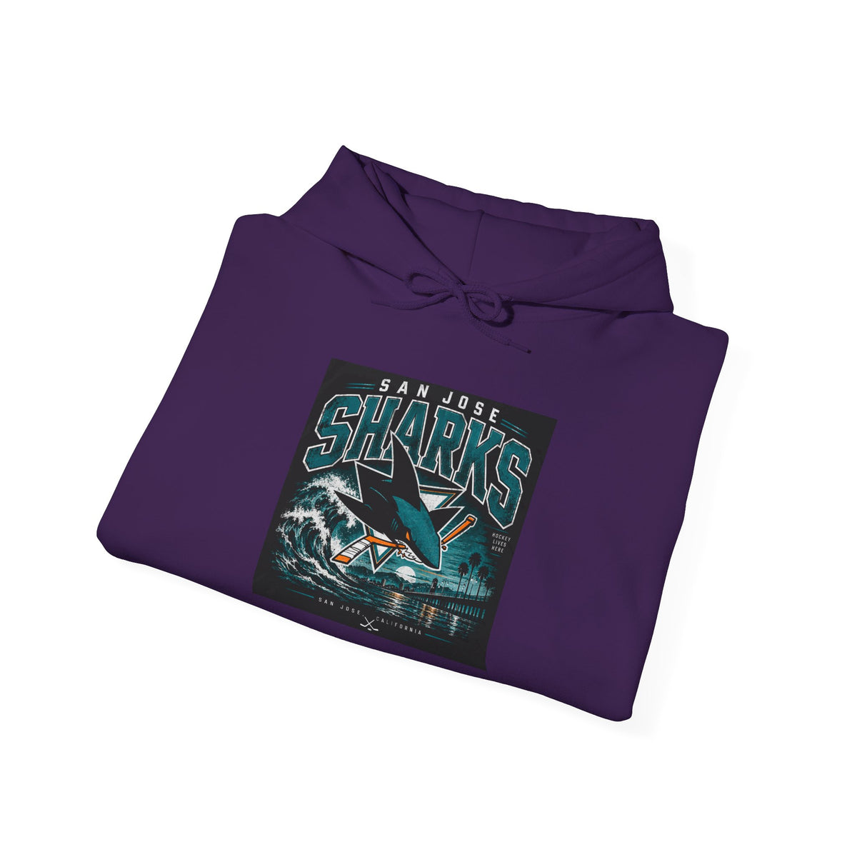 Sharks Wave Hockey Tee - Hoodie