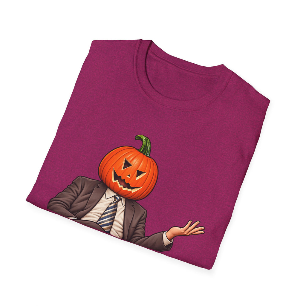 Pumpkin Head Office Cartoon - Classic Tee