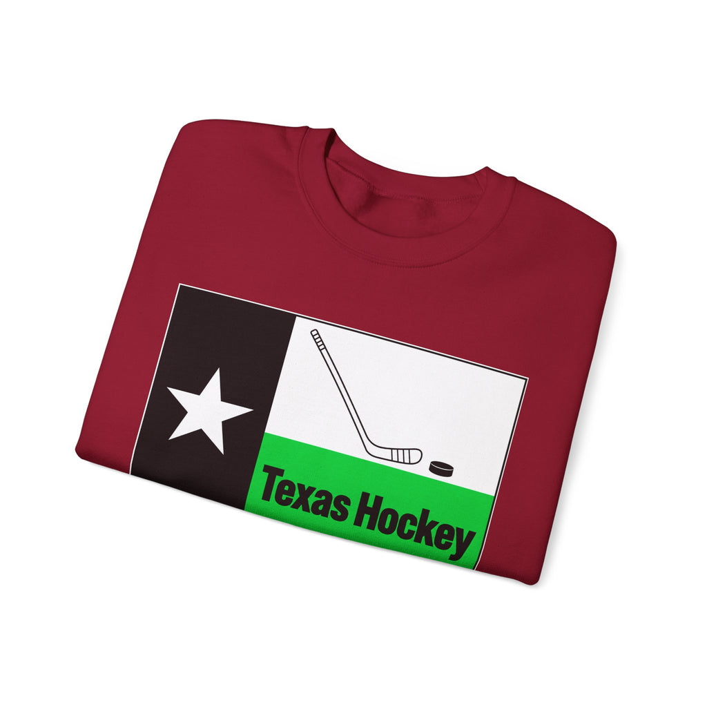 Texas Hockey Flag - Crewneck Sweatshirt