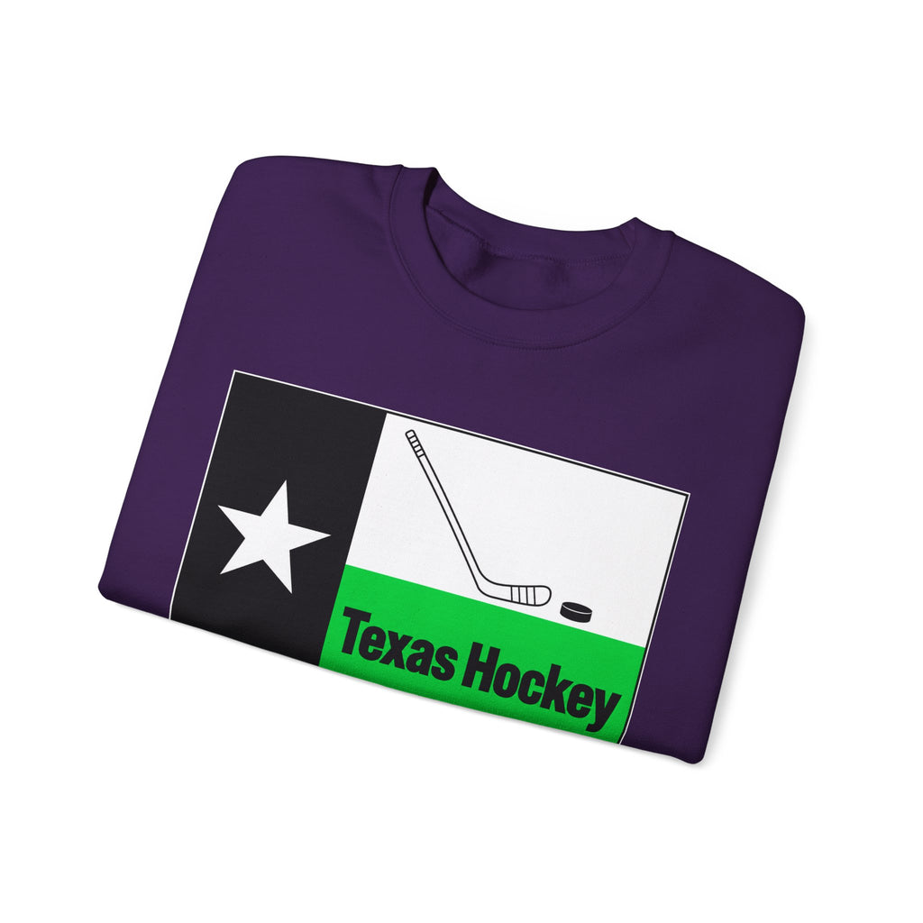 Texas Hockey Flag - Crewneck Sweatshirt