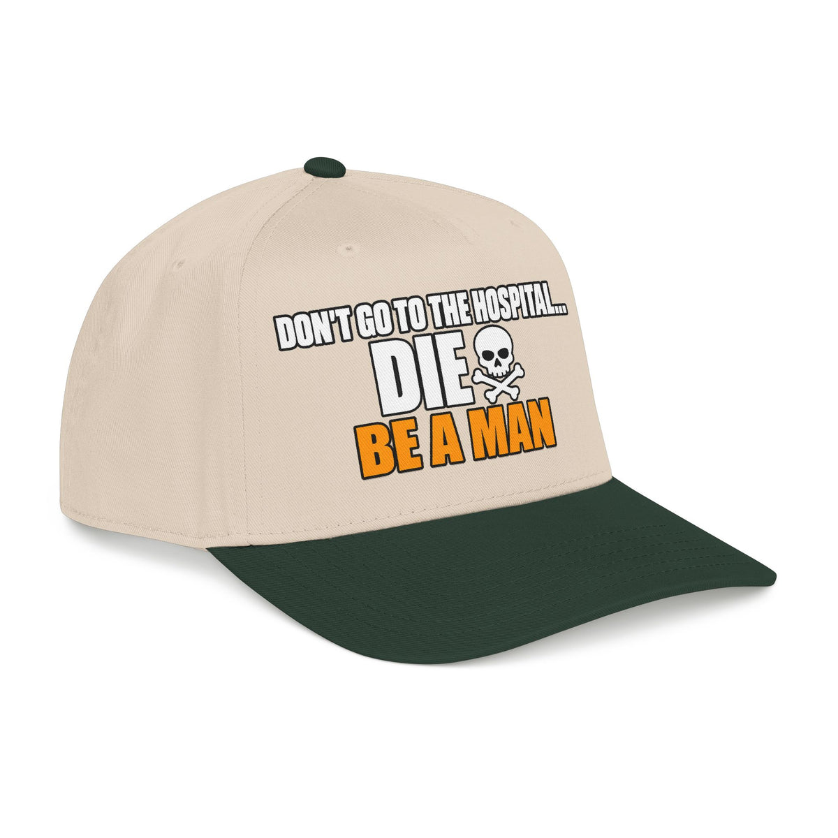 Dont Go to the Hospital - White Outlined - OTTO Baseball Hat