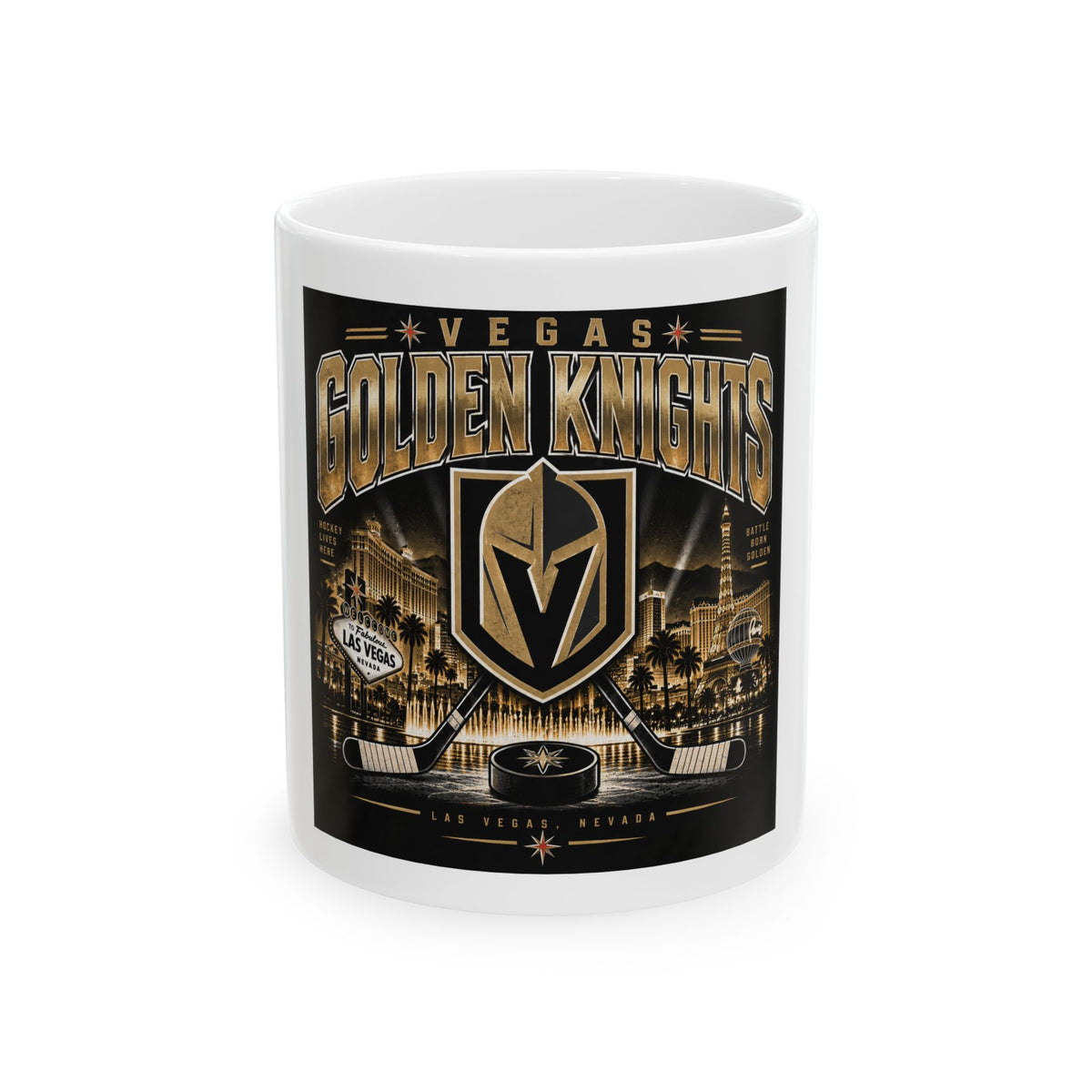 Golden Knights Vegas Nights - Ceramic Mug 11oz and 15oz