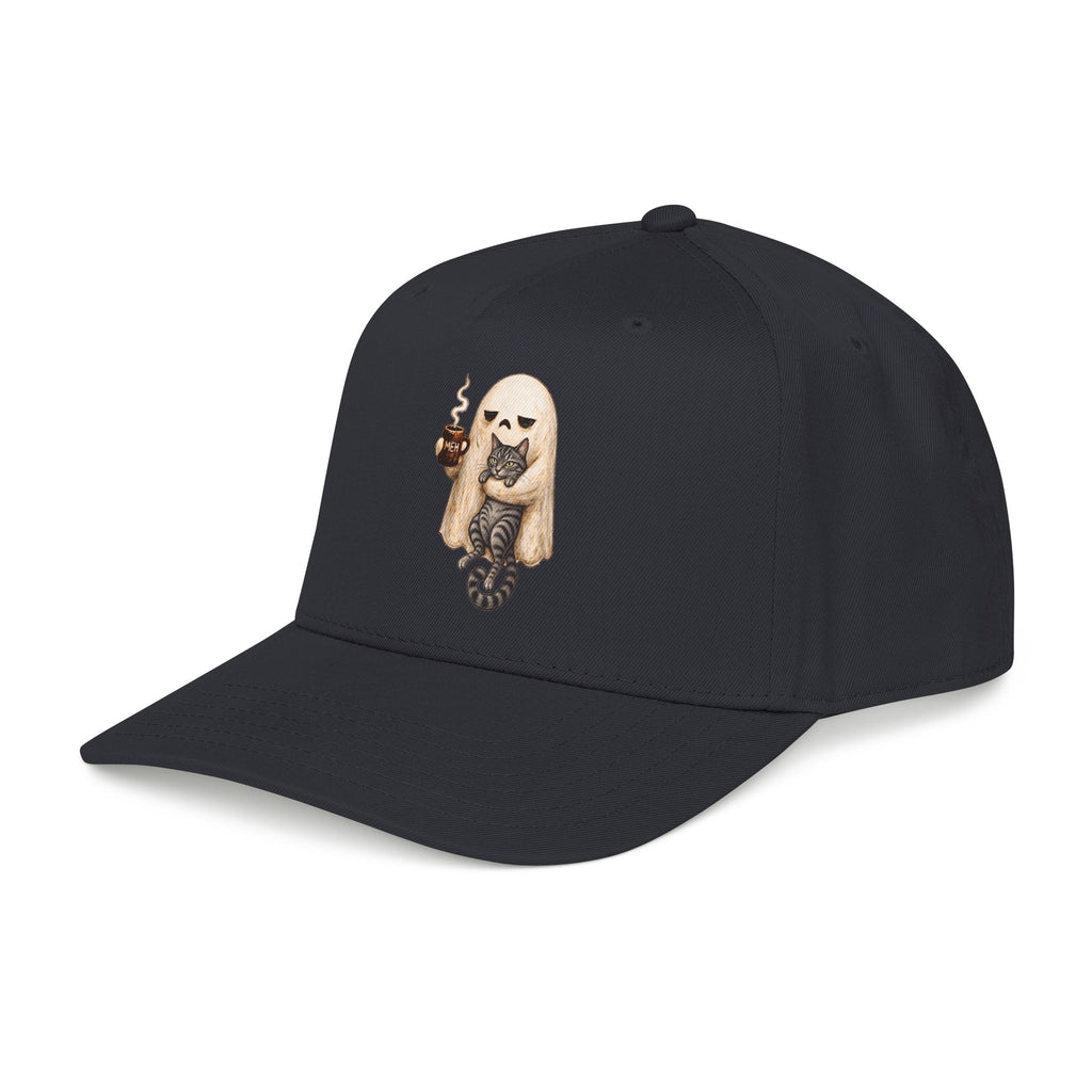 Meh Ghost and Gray Tabby Cat - OTTO Baseball Hat