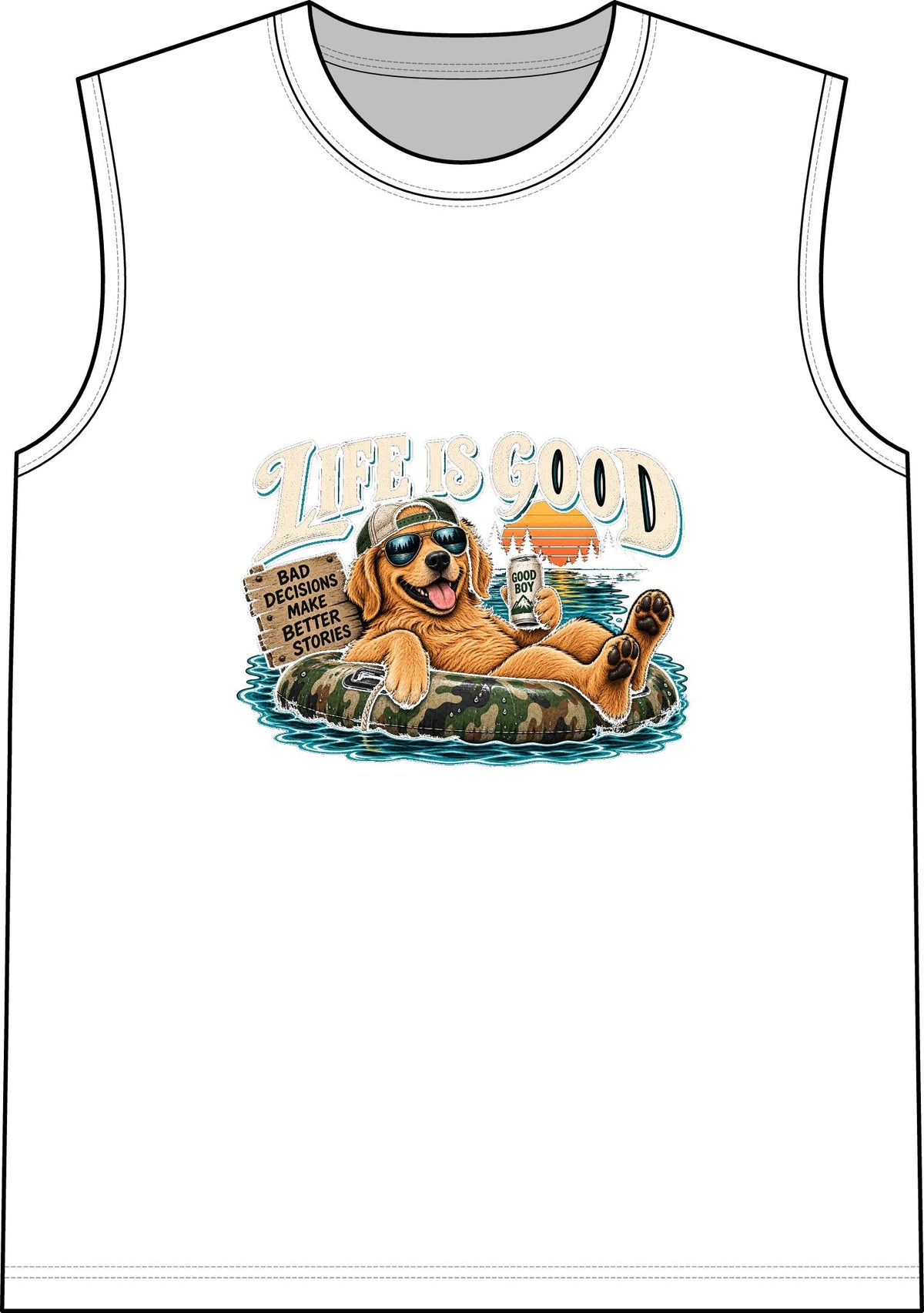 Life is Good Floatin' - Classic Tank