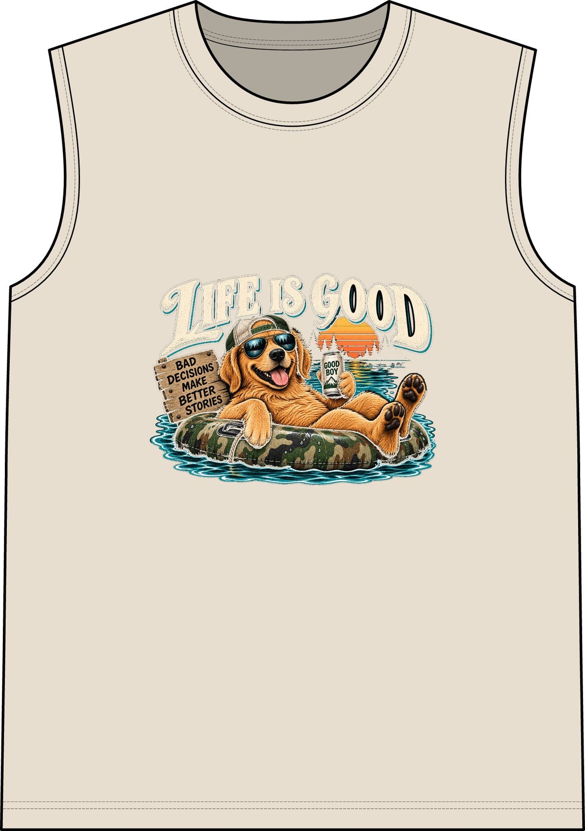 Life is Good Floatin' - Classic Tank
