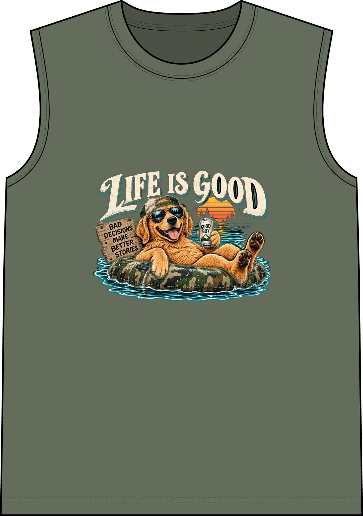 Life is Good Floatin' - Classic Tank