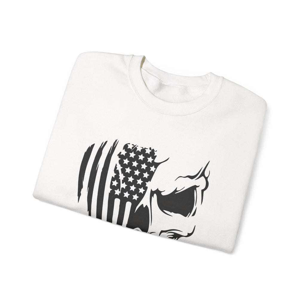 Stars, Stripes & Skulls - Crewneck Sweatshirt