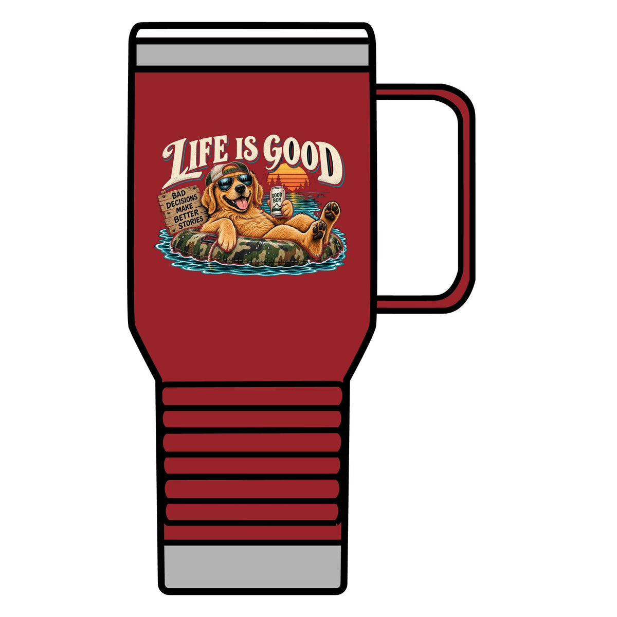 Life is Good Floatin' - 20oz Insulated Mug