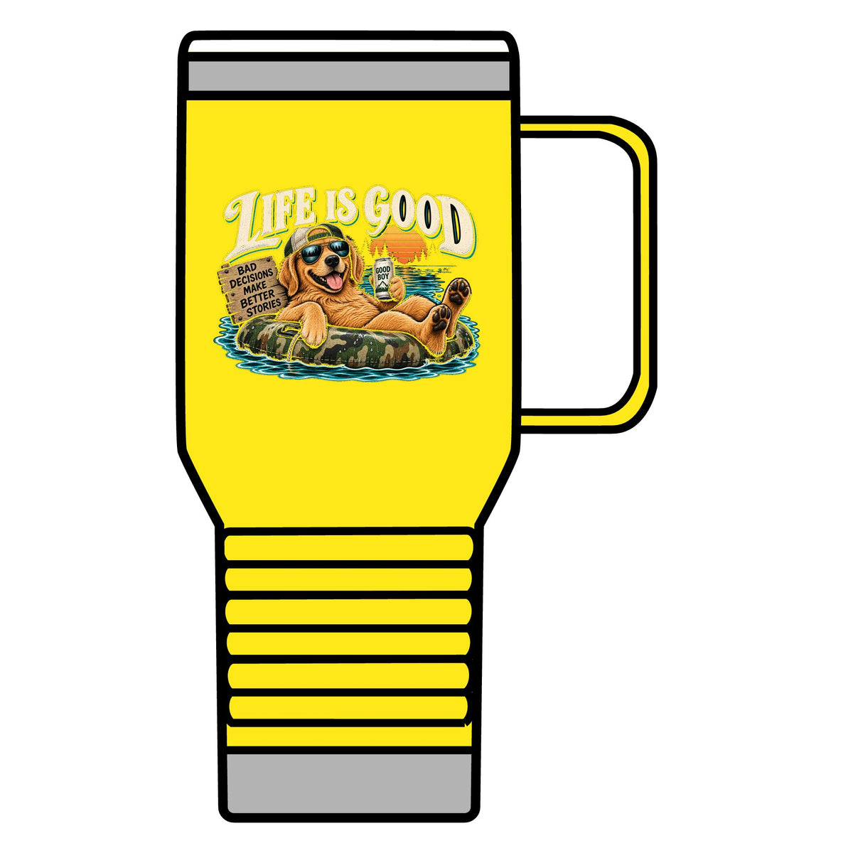 Life is Good Floatin' - 20oz Insulated Mug