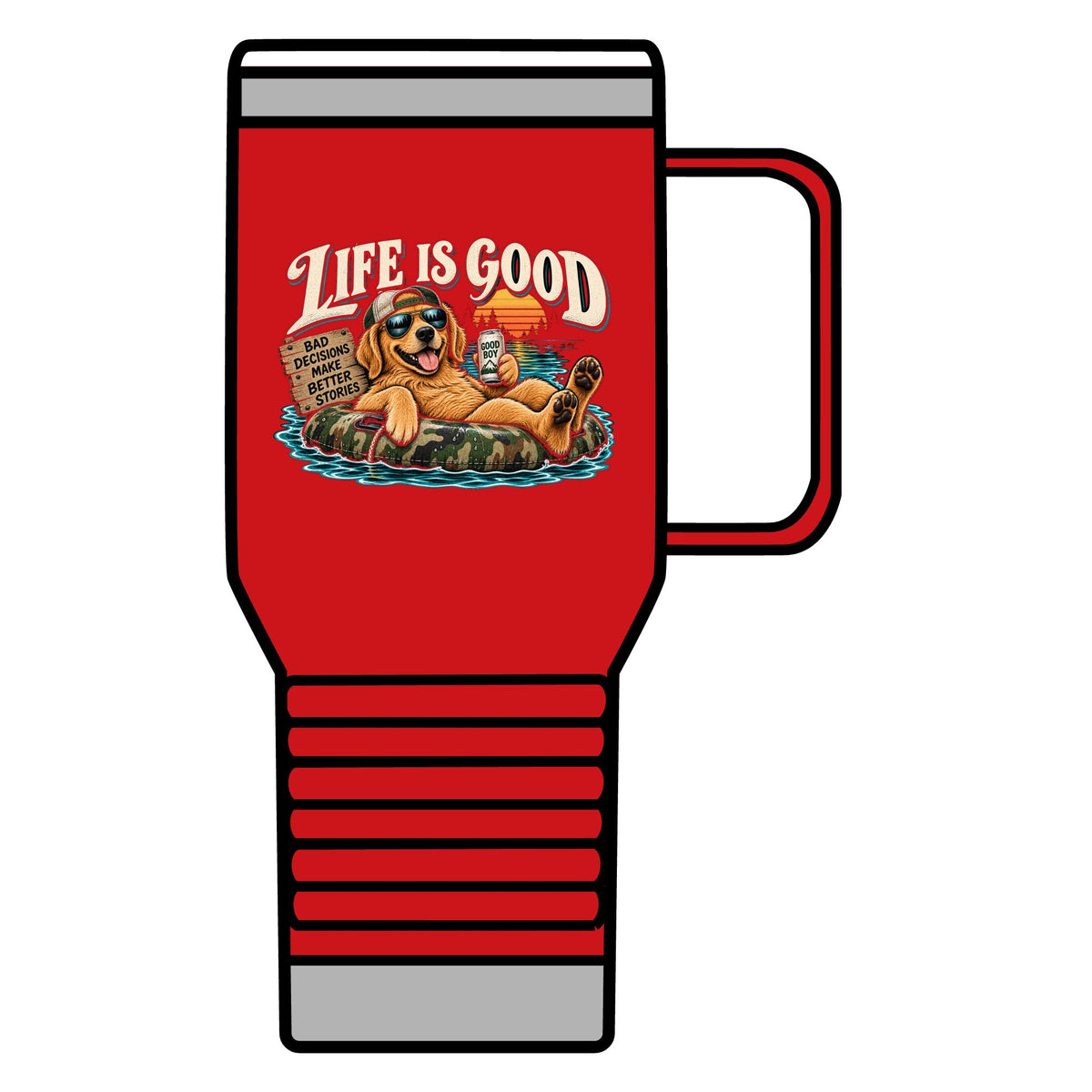 Life is Good Floatin' - 20oz Insulated Mug