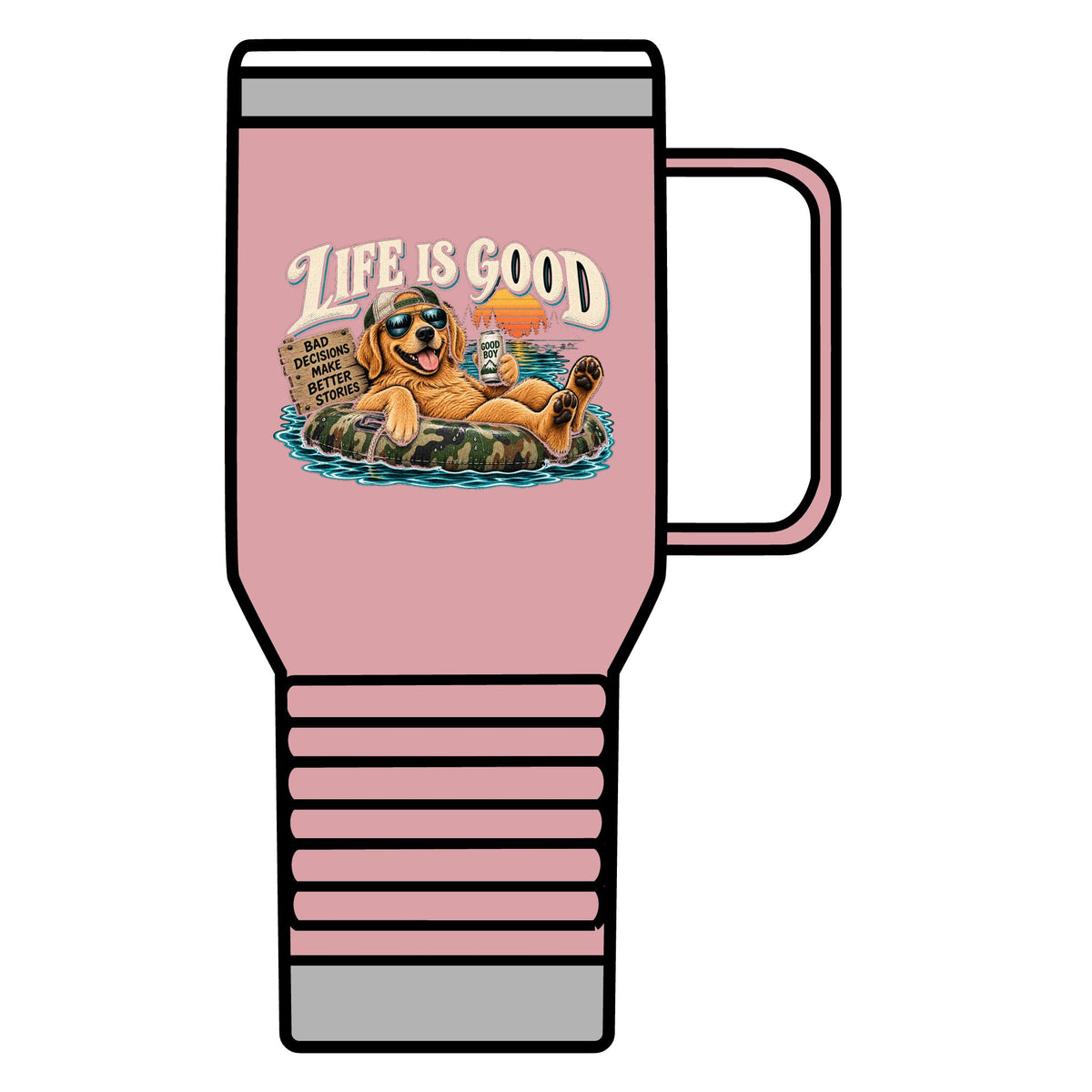 Life is Good Floatin' - 20oz Insulated Mug