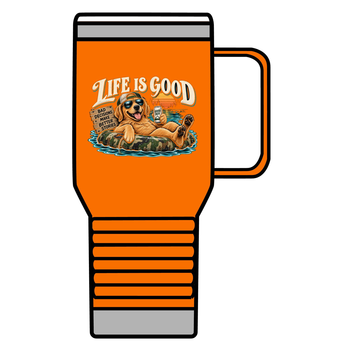 Life is Good Floatin' - 20oz Insulated Mug