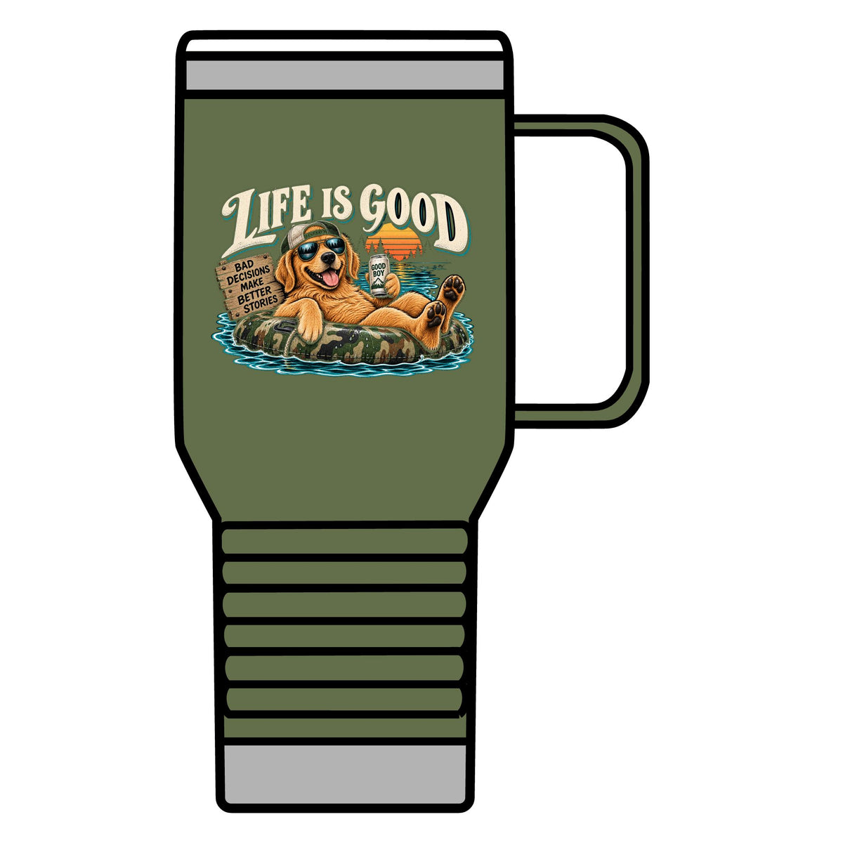 Life is Good Floatin' - 20oz Insulated Mug
