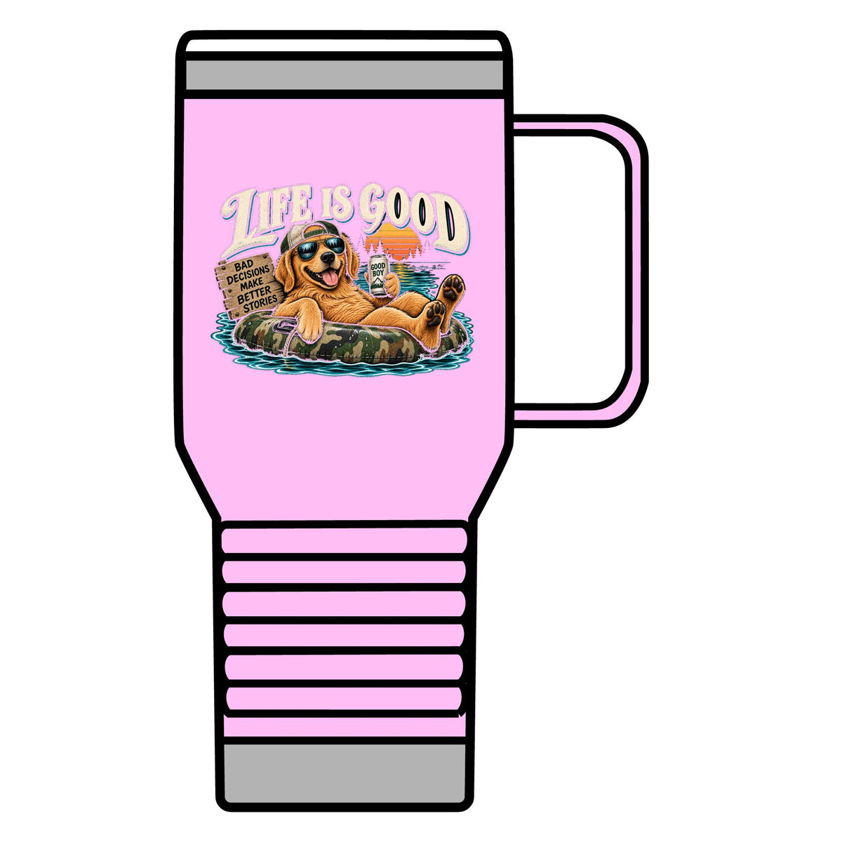 Life is Good Floatin' - 20oz Insulated Mug