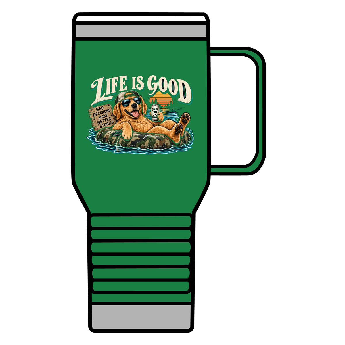 Life is Good Floatin' - 20oz Insulated Mug