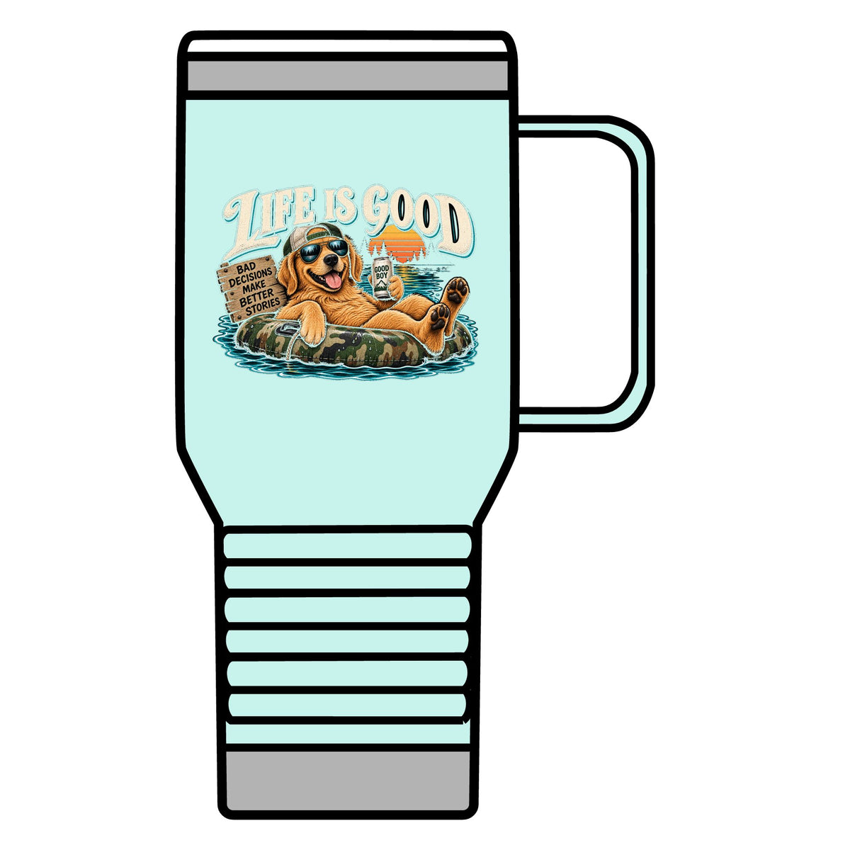 Life is Good Floatin' - 20oz Insulated Mug