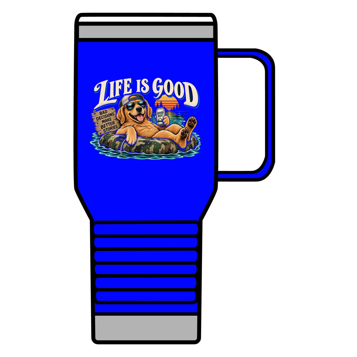 Life is Good Floatin' - 20oz Insulated Mug