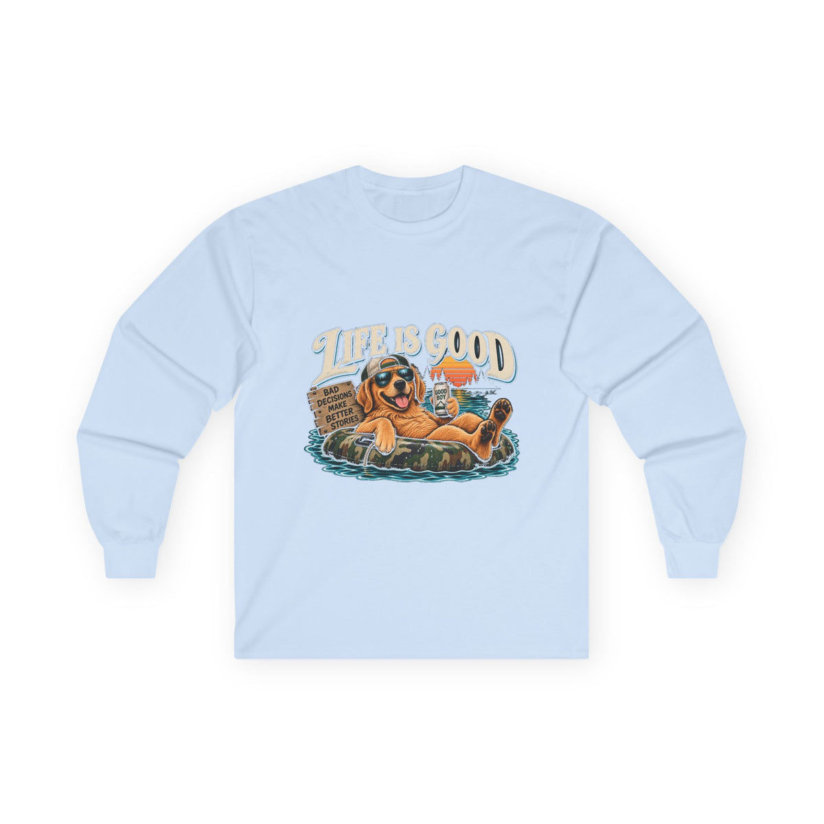 Life is Good Floatin' - Unisex Ultra Cotton Long Sleeve Tee