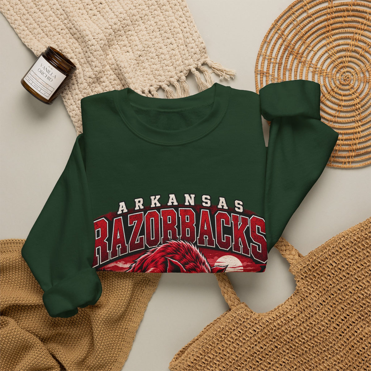 Arkansas Razorbacks State Pride - Crewneck Sweatshirt