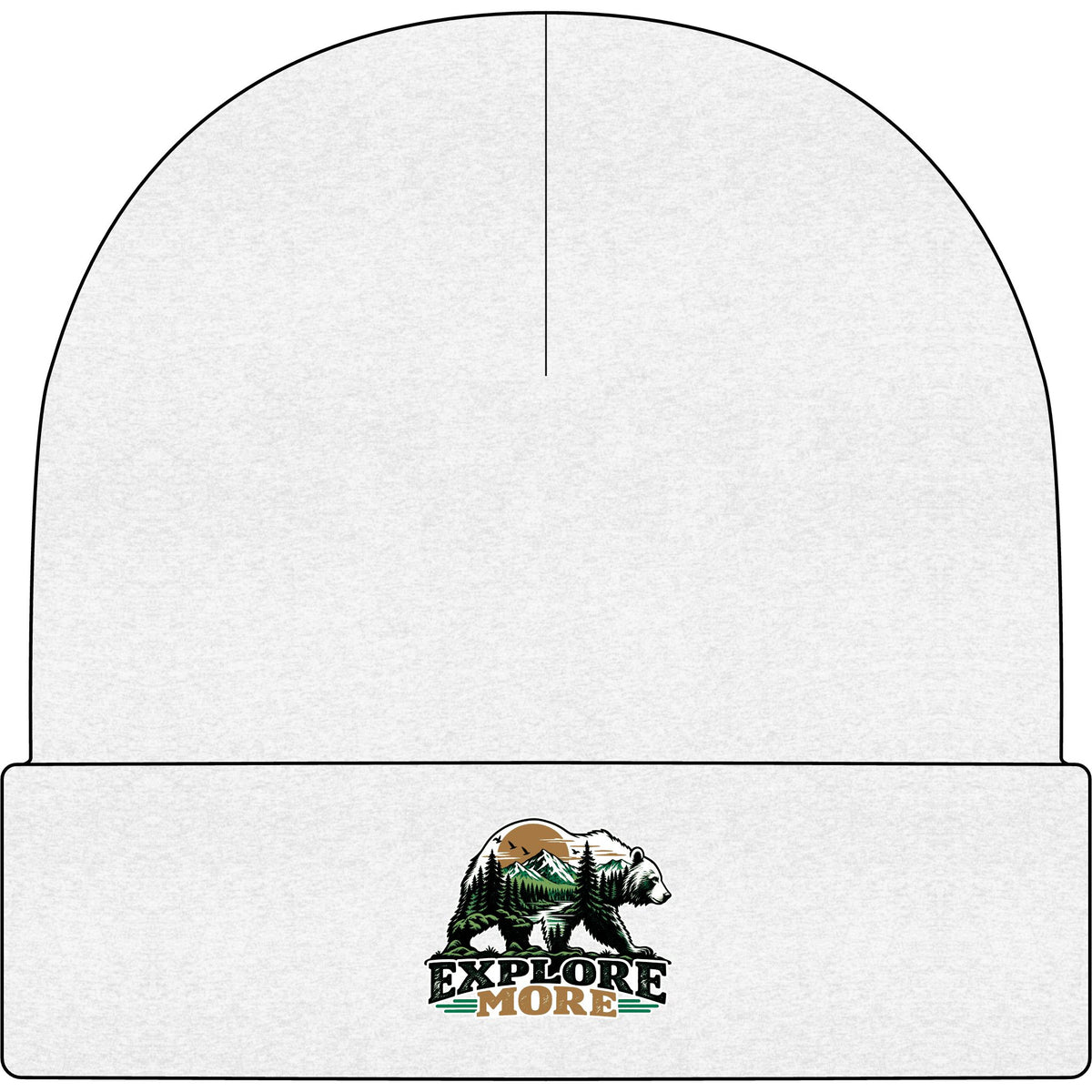 Explore More Bear - AS Colour 1107 Cuff Beanie