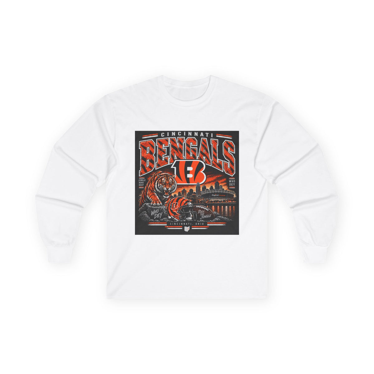 Cincinnati Bengals Jungle Reign - Unisex Ultra Cotton Long Sleeve Tee