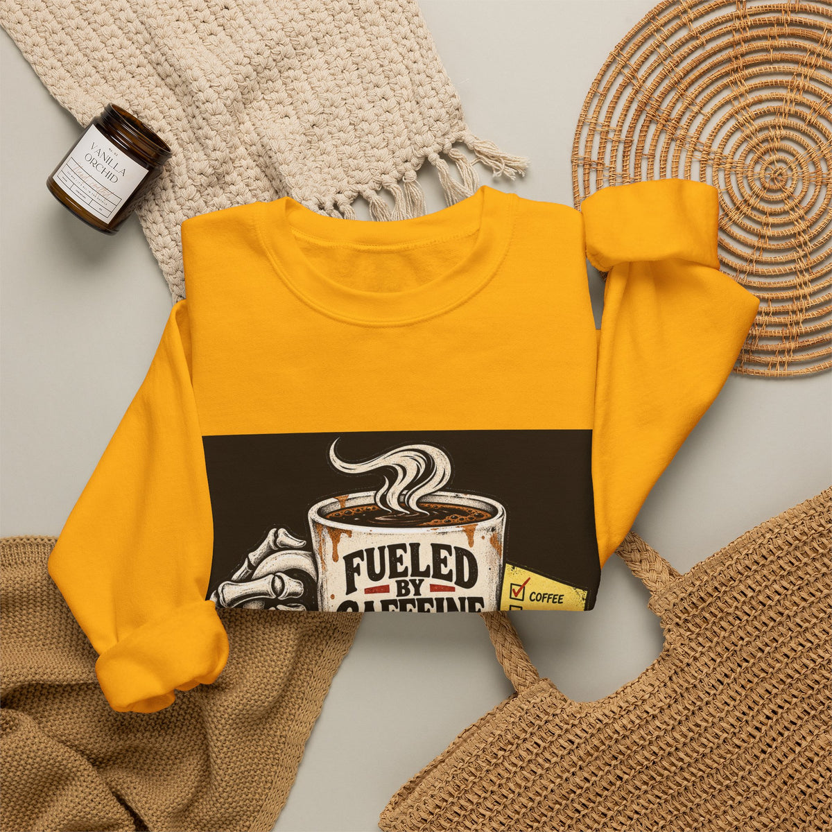 Fueled by Caffeine - Crewneck Sweatshirt