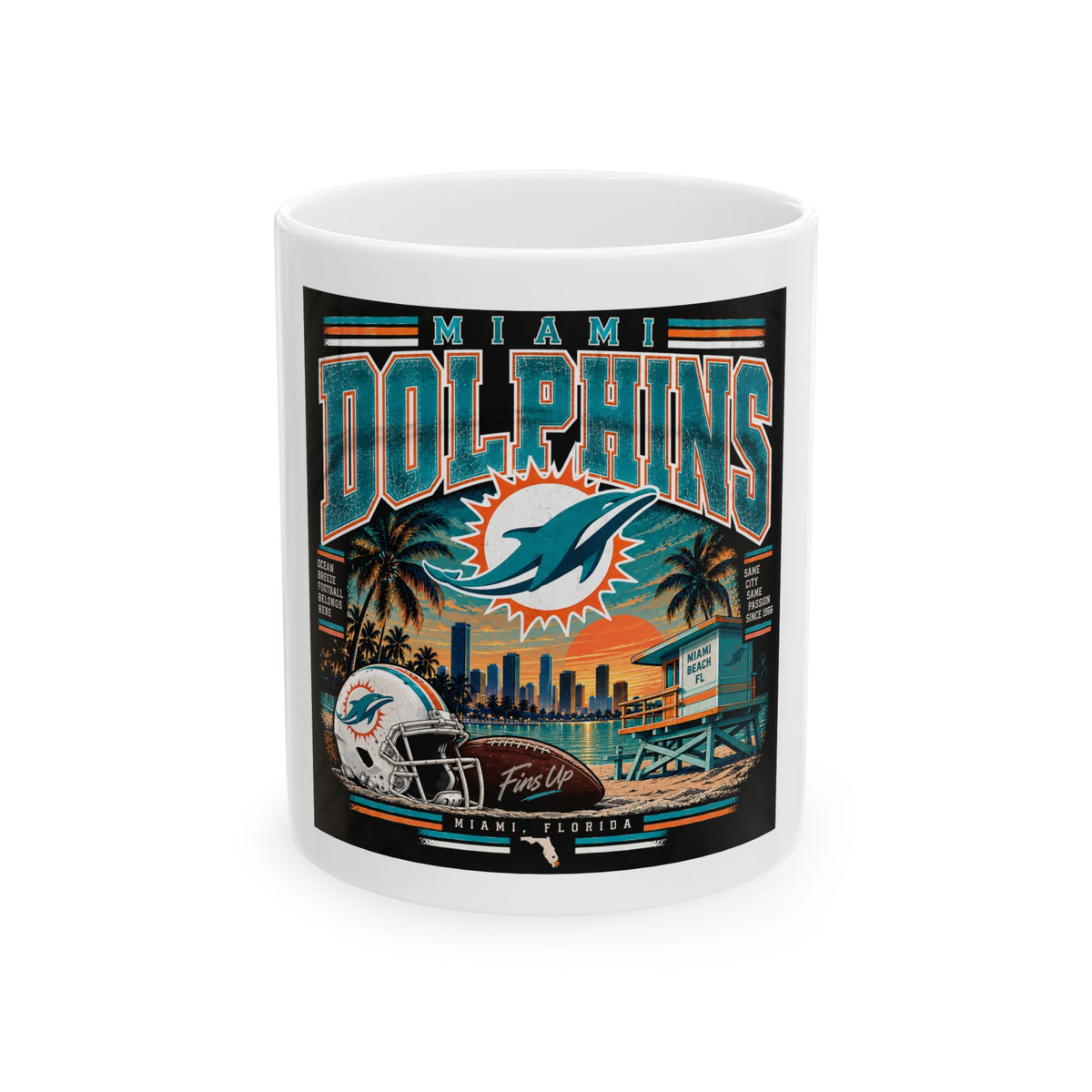 Miami Dolphins Paradise - Ceramic Mug 11oz and 15oz