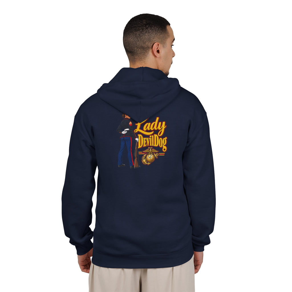 Lady Devil Dog - Full-Zip Hooded Sweatshirt