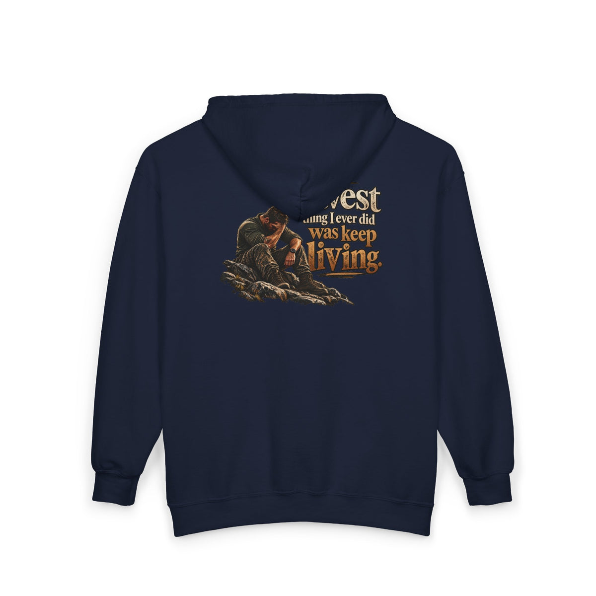 The Bravest Thing I Ever Did Was Keep Living - Full-Zip Hooded Sweatshirt