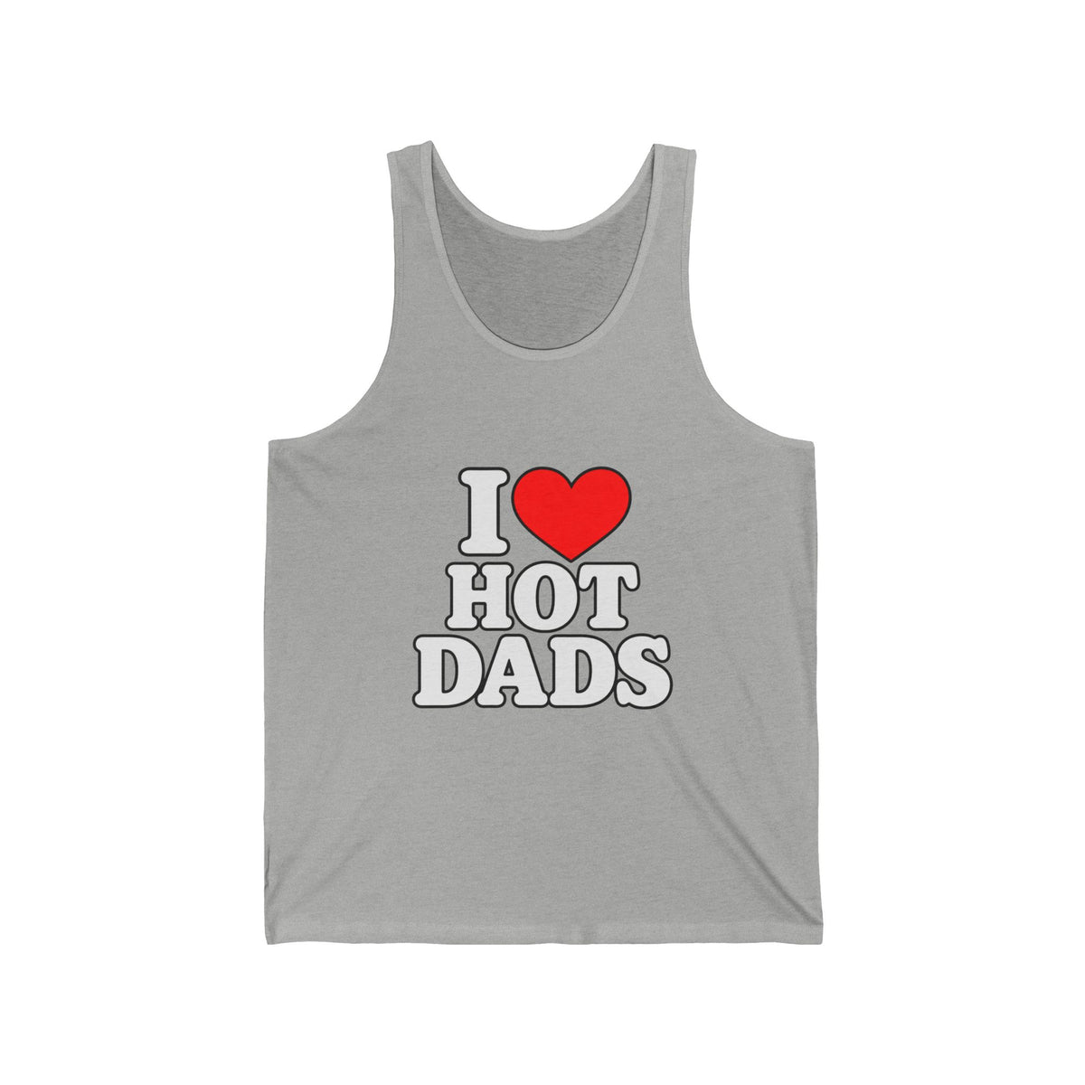 I Love Hot Dads - Athletic Tank