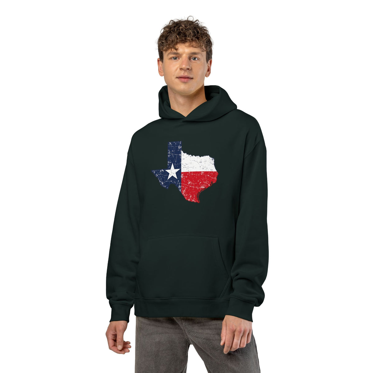 Weathered Texas Flag - Hoodie