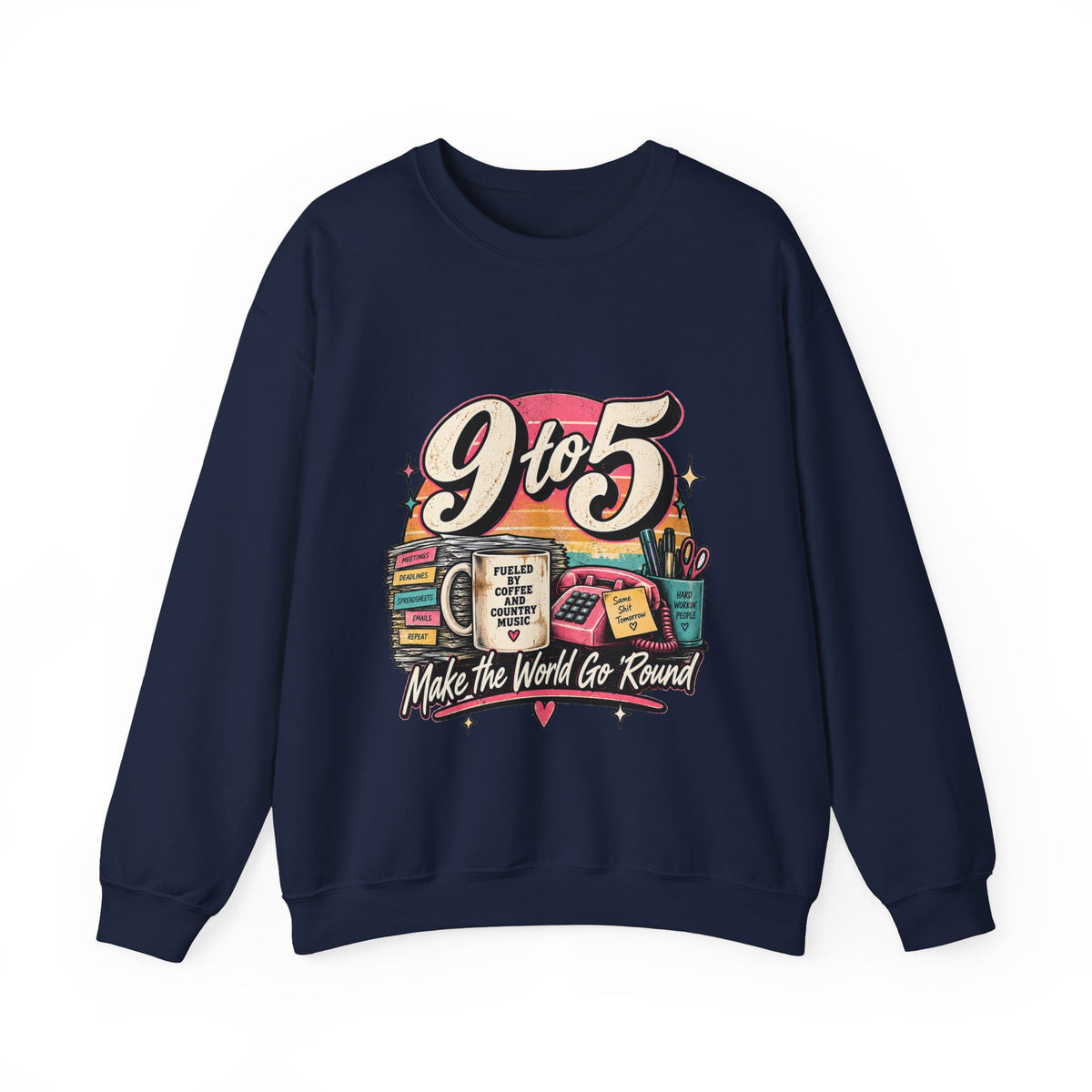 9to5 Make the World Go Round - Crewneck Sweatshirt